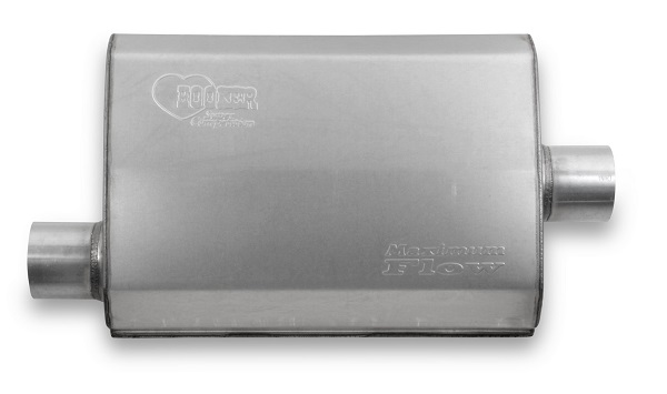 MAXIMUM FLOW MUFFLER 2.5 CENTRE / OFFSET REVERSIBLE