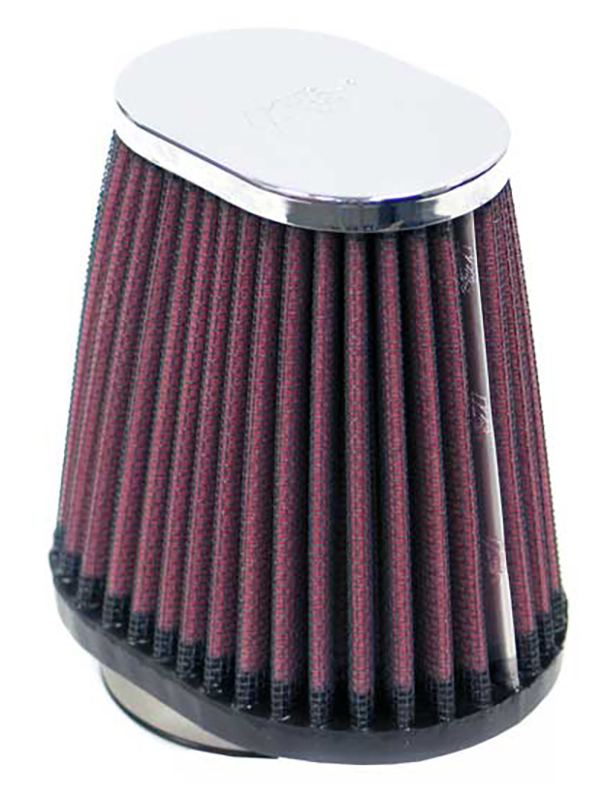 KNRC-2900 K&N 2.125" Clamp On Tapered Filter4" O.D, 4" X 3" Oval, Offset