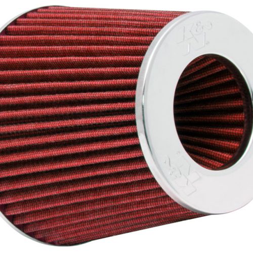 KNRG-1001RD K&N Universal Flange Air Filter Inv. Chrome Top, Red Media