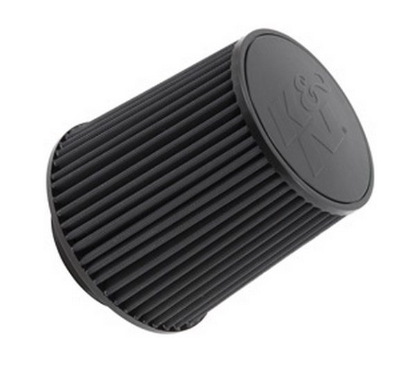KNRU-5283HBK K&N 4 1/2" Clamp On Tapered Filter8" Base, 6 5/8" Top, 8" Tall
