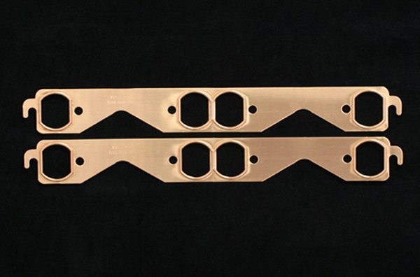 SCE SBC PRO COPPER EXHAUST GASKET OVAL PORT 1.45 X 1.85
