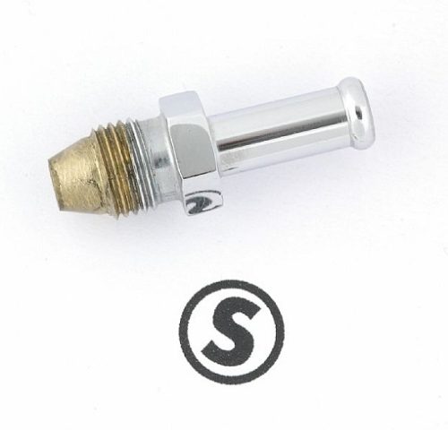 STROMBERG INLET HOSE FITTING CHROME SUPERSEAT 5/16 -3/8 ID