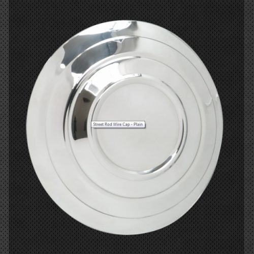 1932-35 STREETROD WIRE CAP  EASTAINLESS STEEL – PLAIN-