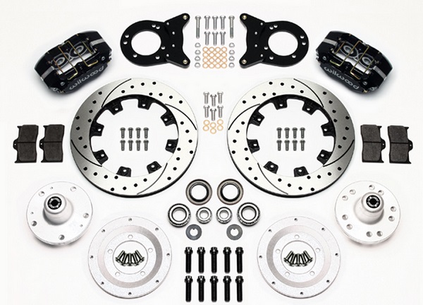 DUSTBOOT FRONT BRAKE KIT FORD MUSTANG FALCON, 12.19" DRILLED