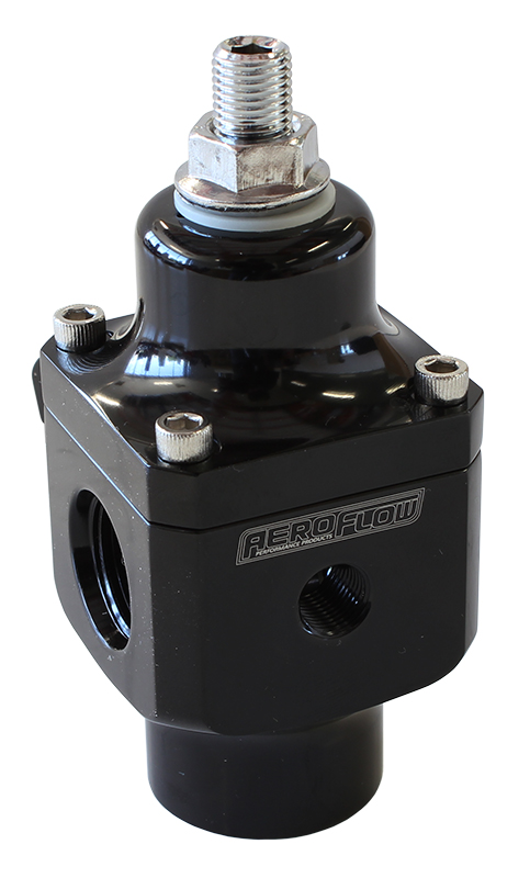 AF66-2047BLK Aeroflow 2 Port Fuel Pressure Regulatorblack 750+ Hp @ 4 12 Psi - Image 2