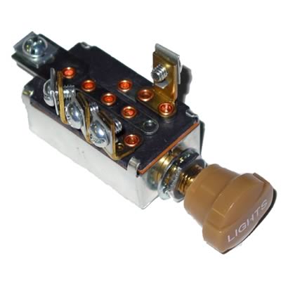 HEADLIGHT SWITCH PLASTIC KNOB OFF,PARK LIGHT,LOW,HIGH BEAM