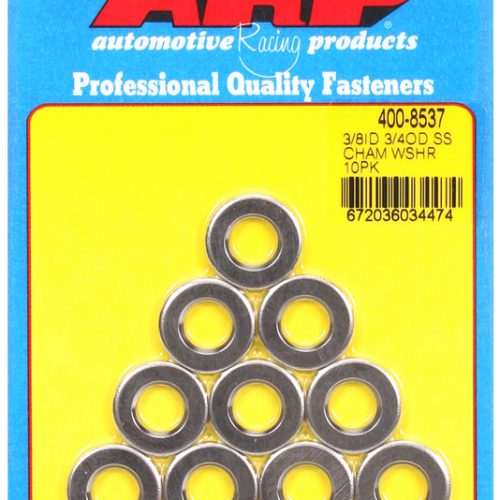 AR400-8537 Arp Arp Ss Washers 3/8″Id (10 Pk) 3/4 Od, .120″ Thick, Chamfered