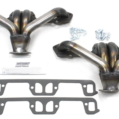 PATRIOT 318-360 BLOCK HUGGERS 1-5/8INLET 2.5O/LET *RAW*