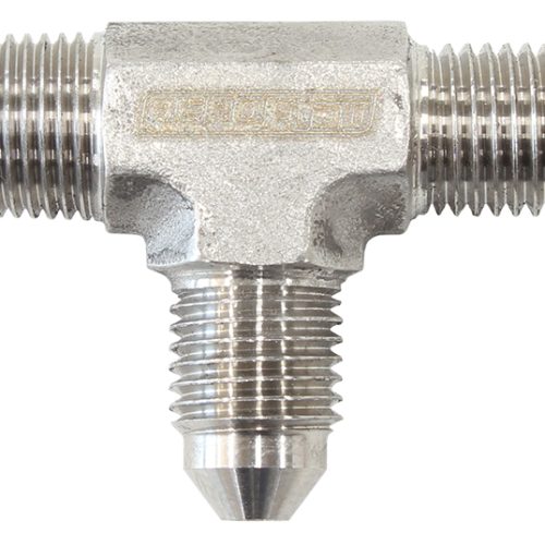 TEE -3AN WITH 1/8″ NPT ON RUN S/S AN TEE WITH NPT ON RUN