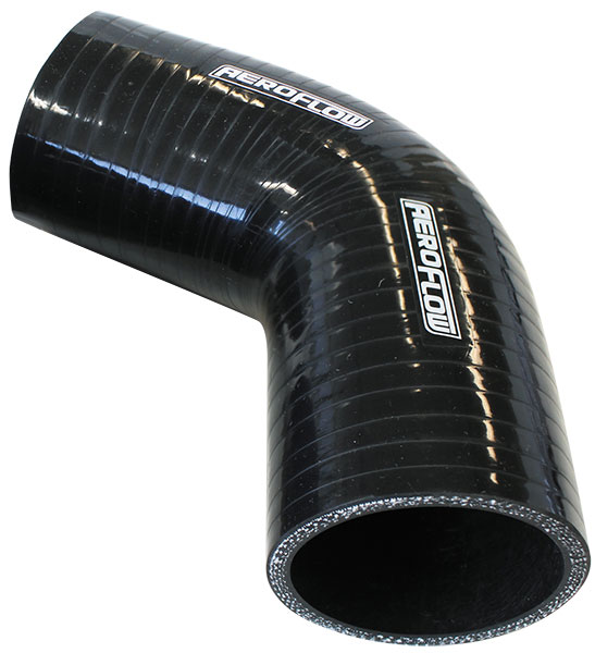 Silicone Hose 67 Deg; Black I.D 3.125" 80mm, Wall 5.3mm,