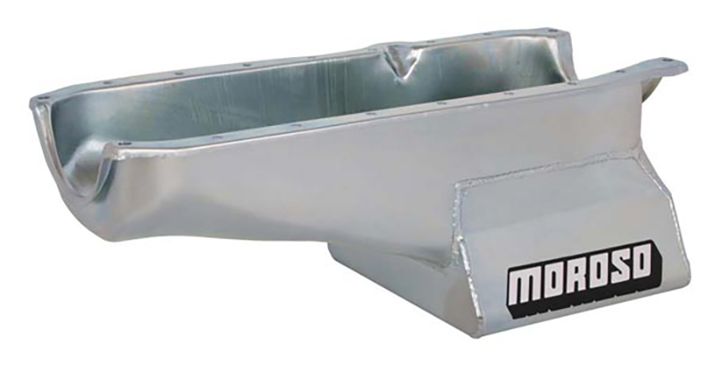 MOROSO SBC OIL PAN, 1986-ON 7 QUART / 6.6L, RH DIPSTICK