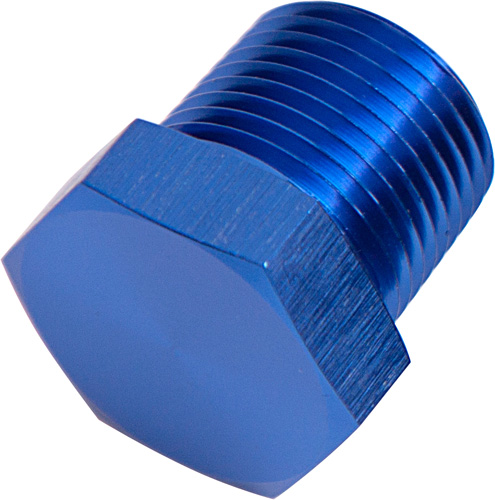NPT HEX HEAD PLUG 1/8" NPT BLUE 1/8" NPT