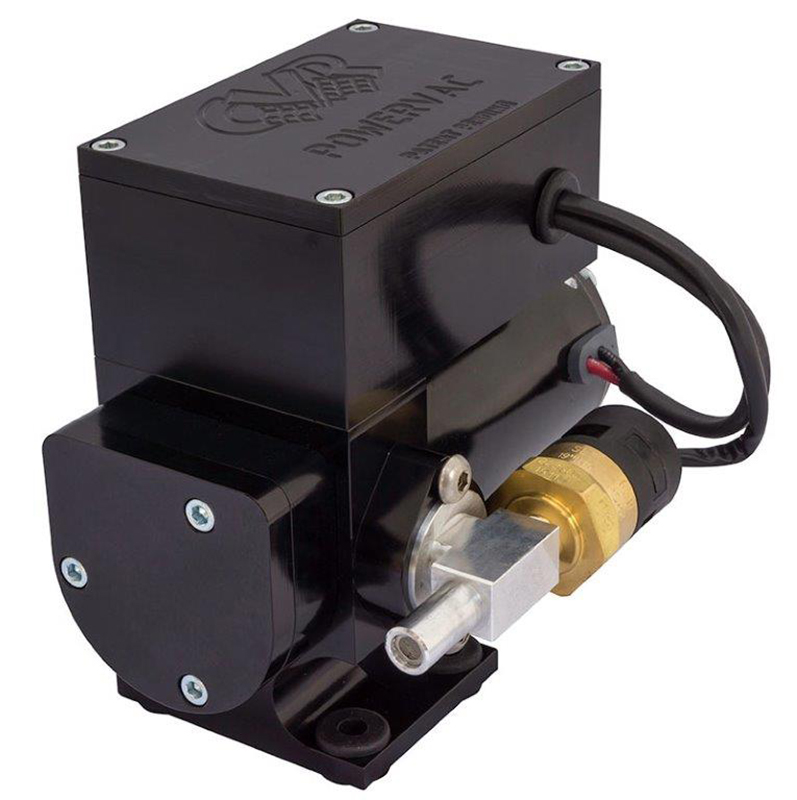 BRAKE VACUUM PUMP 12 VOLT BLK BILLET, BLACK ANOD