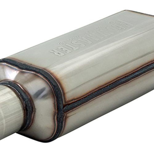 2.50″ SUPER HP2 MUFFLER 304 S/LESS 2.50″ IN/OUT 12″ LENGTH