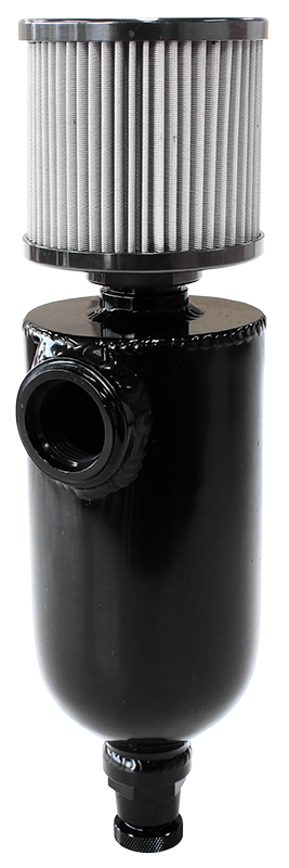 UNIVERSAL BREATHER TANK -12ORB6.5X3.5" S/S BILLET BREATHER