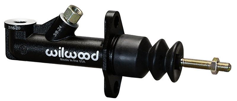 GS MASTER CYLINDER, .70" BORE REMOTE RESERVOIR, BLACK