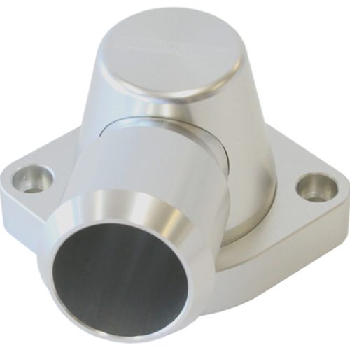 BILLET THERMOSTAT HOUSING SILVGM LS3 LSA 90 DEG SWIVEL