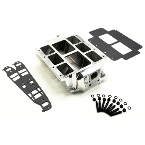 SBC BLOWER MANIFOLD, SATIN LARGE PORT
