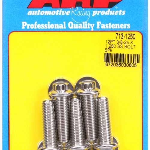 SS 12PT BOLTS 3/8″ UNF x 1.25″3/8″ WRENCH (5-PACK) 3/8-24