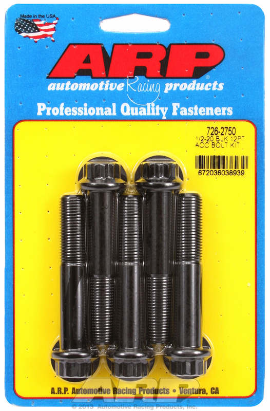 AR726-2750 Arp 12 Pt Bolts 1/2" Unf X 2.75" 9/16" Wrench (5 Pack) 1/2 20