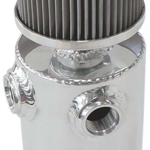 UNIV BREATHER TANK 2x -8ORB 6.5X3.5″ S/S BILLET BREATHER
