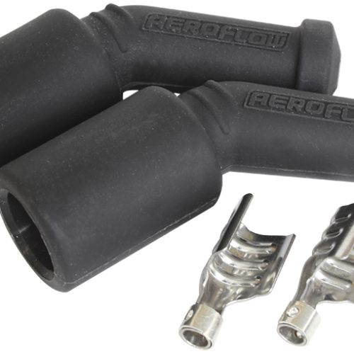 AF4030-3304 Aeroflow Coil Boots & Term Ls (2 Pack) 45 Deg. 2 Boots & 2 Terminals