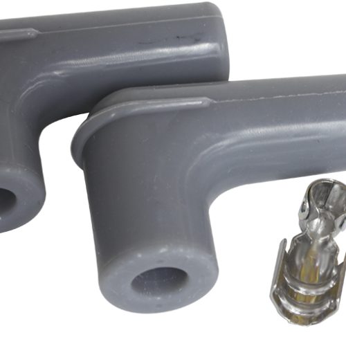 AF4530-3311 Aeroflow Spark Plug Boots & Terminals 90 Deg 2 Boots,Terminals Grey
