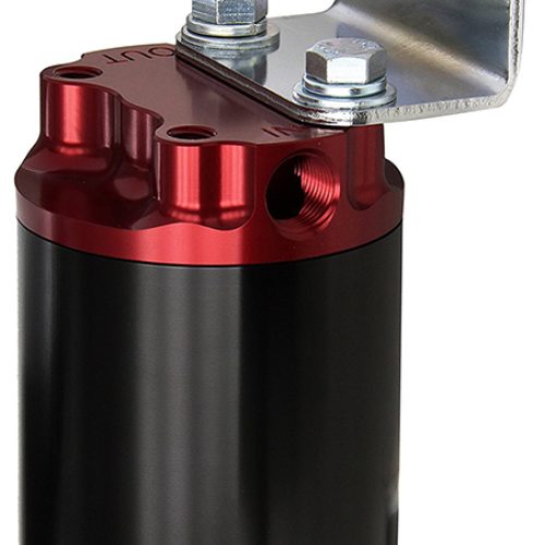 ARO12319 Aeromotive Canister F/Filter 100 Mic S/S Element. Red Top / Blk Bottom