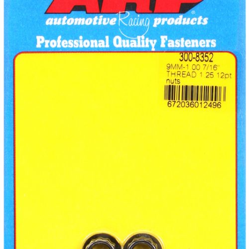12-POINT NUTS M9x1.25 (2)     11mm WRENCH, .615″ COLLAR