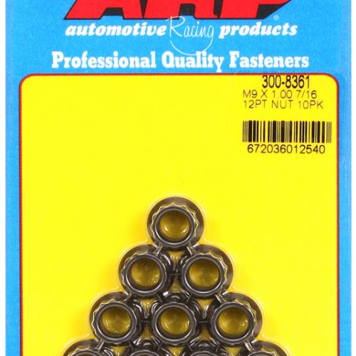 12-POINT NUTS M9x1.00 (10)    11mm WRENCH, .615″ COLLAR