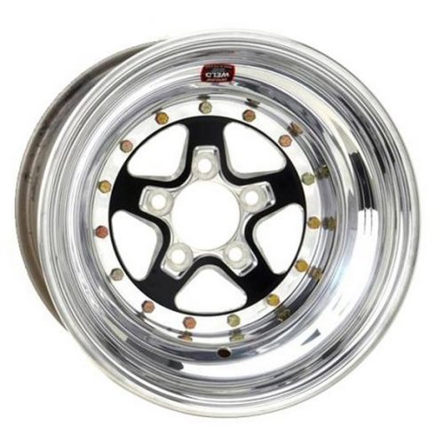 ALUMASTAR 15″x8″,4.75″BC,4″BS BLACK