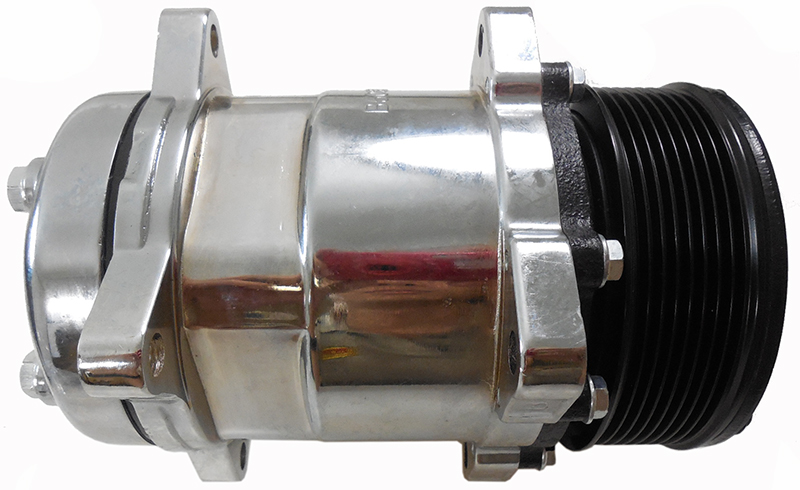 CHROME SANDEN 508 AIR COMPRES #508 COMPRESSOR SERPENTINE