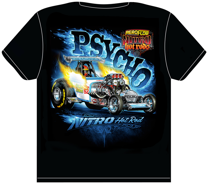 PSYCHO NITRO HOT ROD T-SHIRT TODDLER SIZE 4