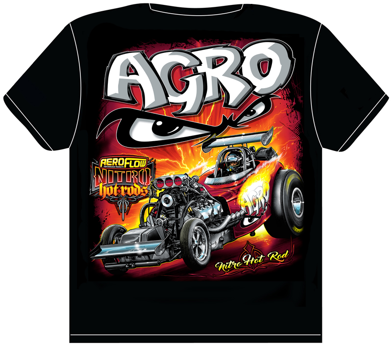 AGRO NITRO HOT ROD T- SHIRT YOUTH SMALL