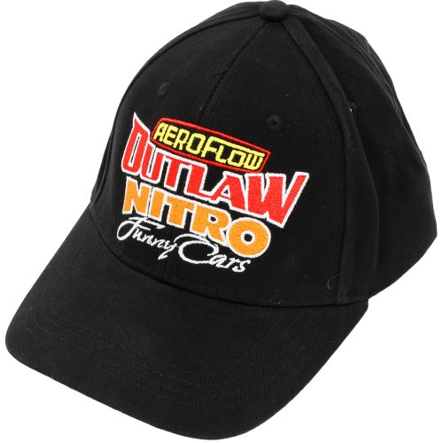 AEROFLOW NITRO FUNNY CAR CAP  BLACK HAT ADJUSTABLE VERSION 2