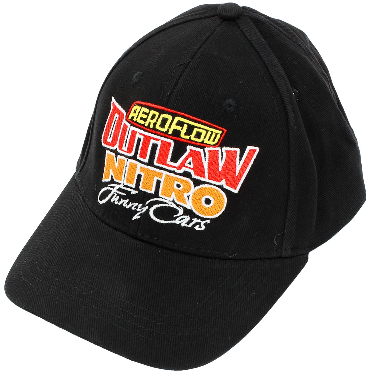 AEROFLOW NITRO FUNNY CAR CAP BLACK HAT ADJUSTABLE VERSION 2