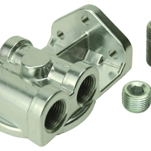 DP25729 Derale Oil Filter Mount, 13/16 16″ 1/2″ Npt Single Side Ports