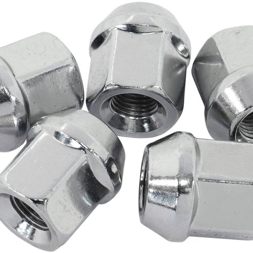 ACORN SHORT OPEN NUTS 1/2     CHROME 1/2-20″ WHEEL (5)