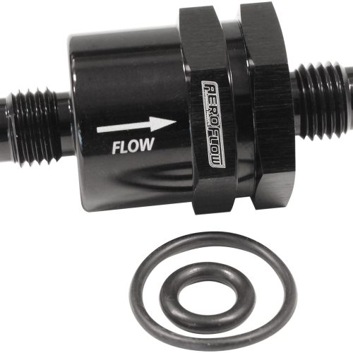 CHECK VALVE INLINE -4AN BLACK / ONE WAY VALVE
