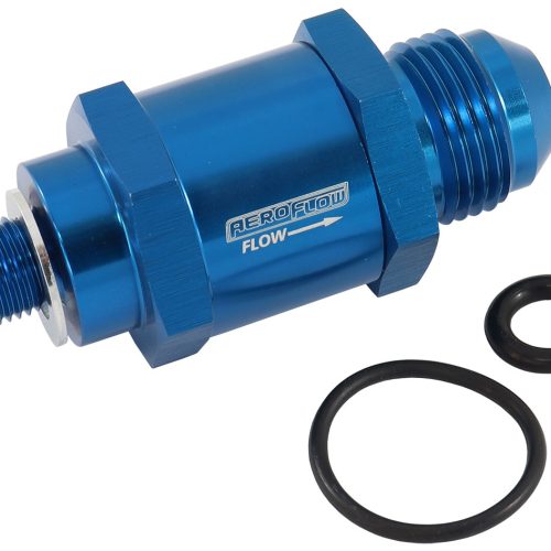 M10 X 1.0MM X -6AN CHECK VALVEBLUE MALE TO MALE BOSCH PUMP