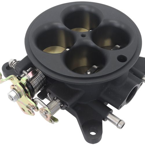 4BBL Cast Throttle Body 4150  black square bore 4 barrell