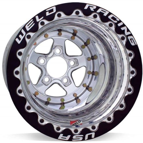 ALUMASTAR 15×15″, POLISHED    5×4.5″, 3″ B/S, BLK M/T SBL
