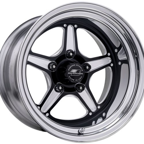 STREET LITE BLACK 15 X 6.0    5 X 4.75 BC  3.50 BS