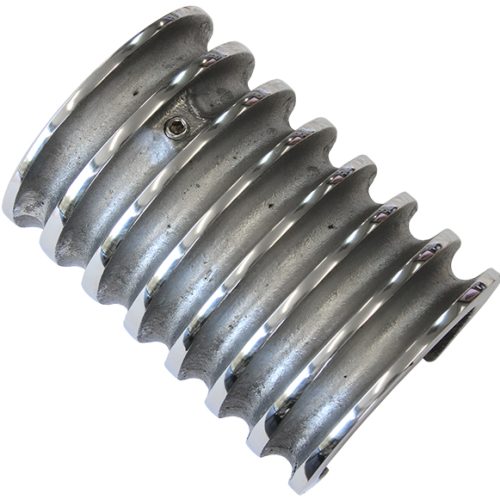 SLIP ON FINNED COIL COVER     POLISHED FINNED
