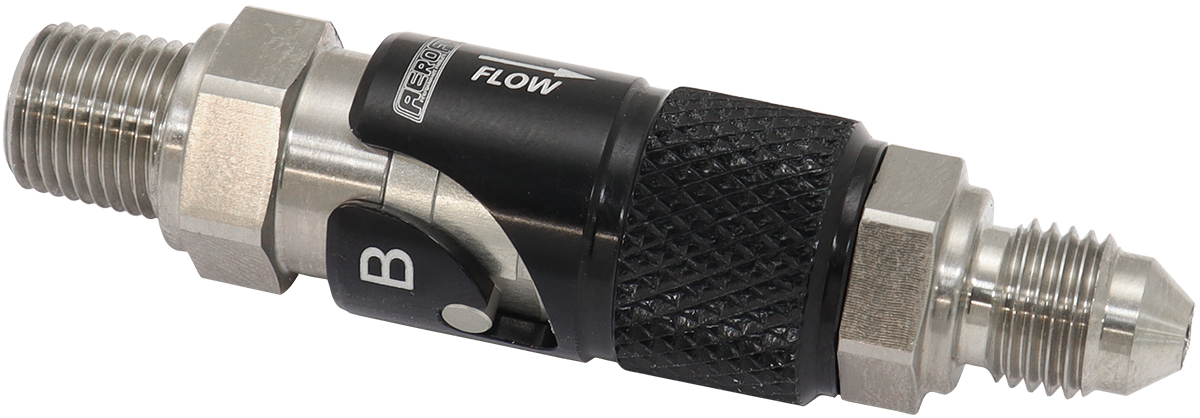 AFQR106-03 Aeroflow Quick Release Epr Seal 3 An Male To 1/8" Npt Female Black