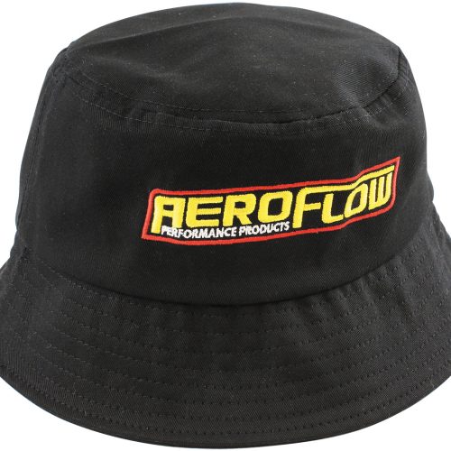 AEROFLOW BUCKET HAT MEDIUM    AEROFLOW LOGO BLACK