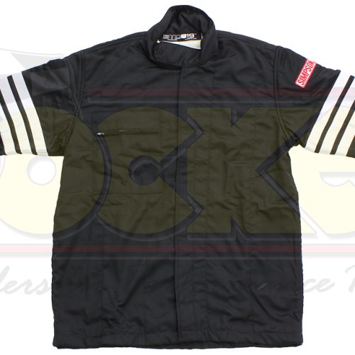 2 LAYER JACKET X LARGE BLACK  – SFI-5 RATED