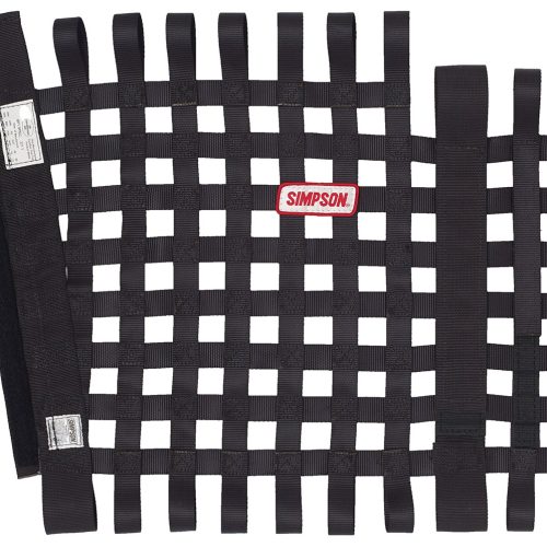WINDOW NET 18″ X 24″ BLACK    – 1″ WEBBING