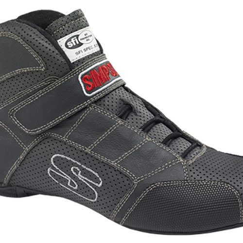 REDLINE SHOE GREY 8           – SFI-5 FIA DRIVING BOOT