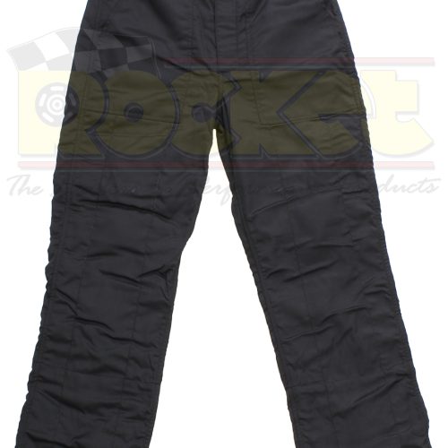 2 LAYER PANTS 2X LARGE BLACK  – SFI-5 RATED